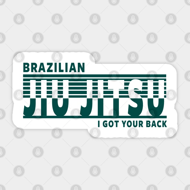 JIU JITSU - I GOT YOUR BACK Sticker by Tshirt Samurai